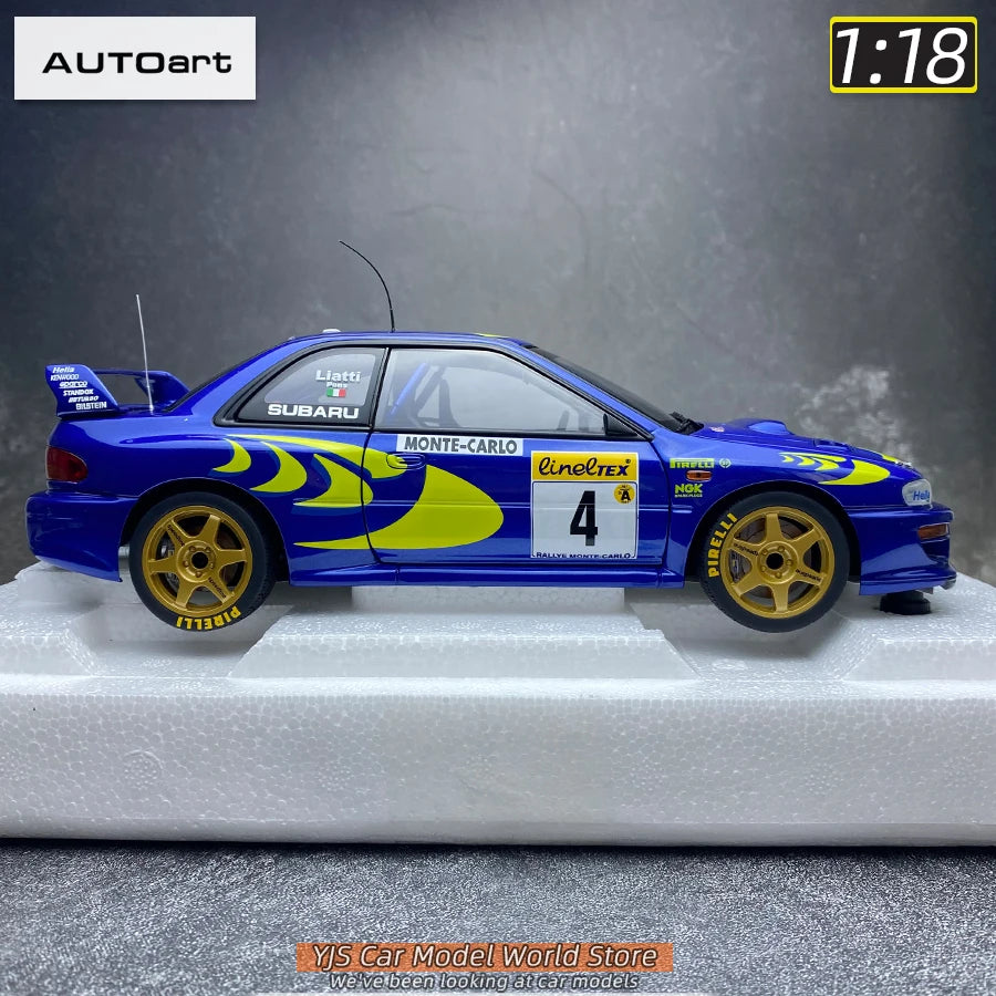 AUTOART Die-cast car model 1/18 Subaru Impreza WRC Rally of Monte Carlo  Static display car models