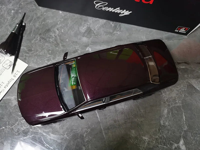 LCD 1/18 Car Model TOYOTA Century Car Model Simulation Model Diecast Model Collect Ornament Boy Custom Birthday Boy Toy Gift