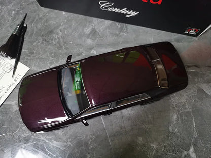 LCD 1/18 Car Model TOYOTA Century Car Model Simulation Model Diecast Model Collect Ornament Boy Custom Birthday Boy Toy Gift