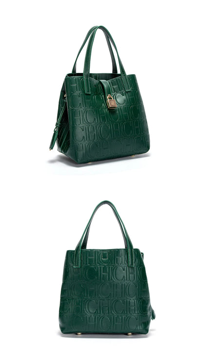 CH Classic Simple Solid Color Women's New Large Capacity Handbag Letter Element Women's Handbag