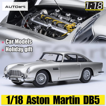 Autoart 1/18 ASTON MARTIN DB5  ABS 007/Goldfinger Bond , door full open sports car model static decoration collection