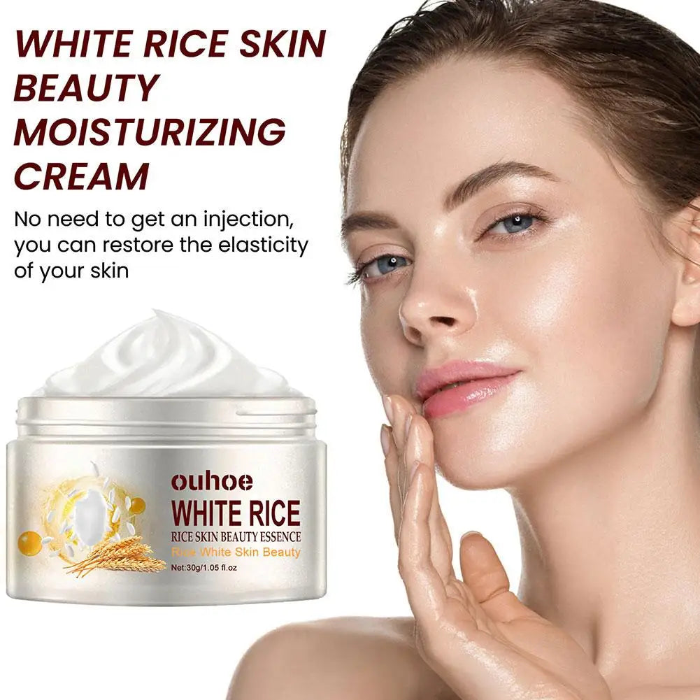 white rice facial cream whitening moisturizer