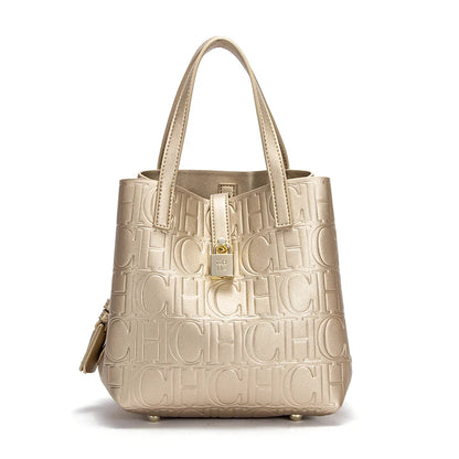 CH Classic Simple Solid Color Women's New Large Capacity Handbag Letter Element Women's Handbag