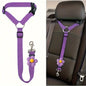 Pet Car Seat Adjustable (40-70cm)Belt Dog Cat Safety Harness Leash with Flower Decor for Dogs Travel Collar Pet Accessories