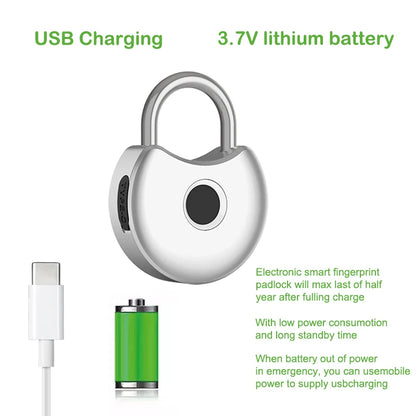 RAYKUBE PQ1 Tuya Smart Fingerprint Padlock with USB Charging Waterproof Tuya/Smart Life APP Unlock For Cabinet Door Lock Drawer