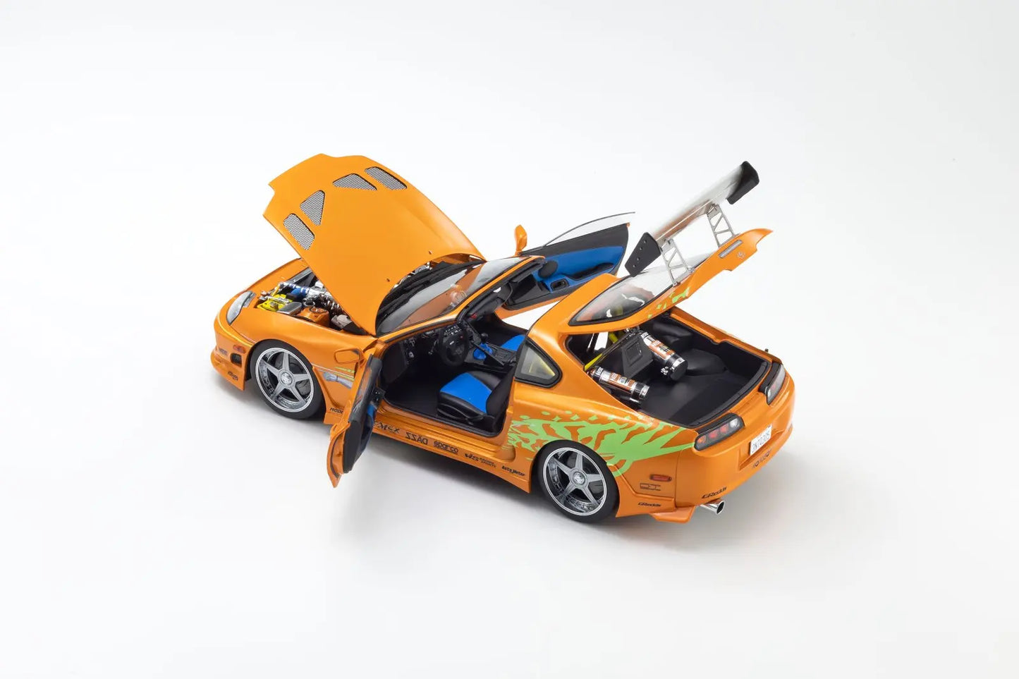 KYOSHO  1/18 Scale Diecast Collection  Dodge Charger R/T 1970 Toyota Supra Turbo - Static car model - Collection - Display piece