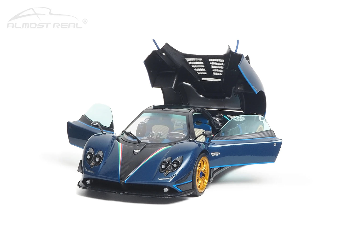 Almost Real diecast model 1:18 Pagani Zonda Tricolore - 2010  car model alloy collection gift to friends and family