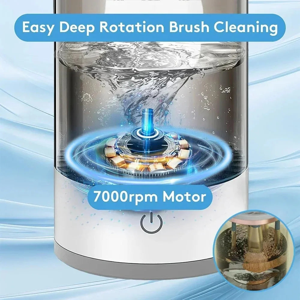 Automatic Rotating Makeup Brush Cleaner Electric Cosmetic Brush Washing Machine