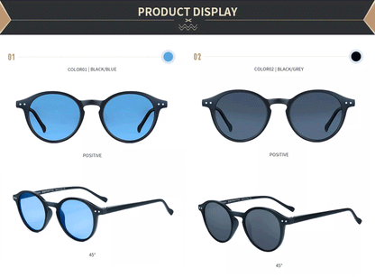 ZENOTTIC (S Size) Retro Circular Polarized Sunglasses 2026 Men Women Vintage Small Round Sun Glasses UV400 Goggles Shades