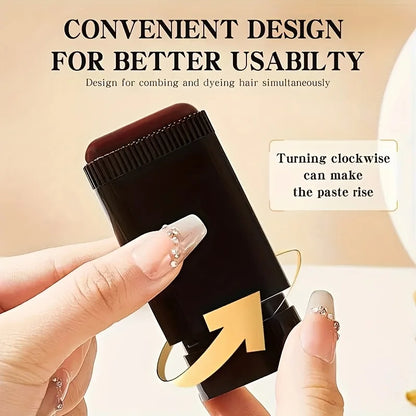 Hair Color Stick with Comb – Waterproof & Sweat-Resistant Temporary Hair Dye, Ergonomic Smooth Handle (Comfortable Grip)