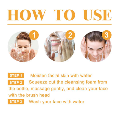 Turmeric Cleanser Face Wash Kojic Acid Exfoliating Deeply Cleanses Skin Maintains Water Oil Balance Remove Dirt Oil Control