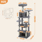 Tall Cat Tree with Scratching Posts Spacious Hammocks Large Condos Large Cat Tower for Indoor Cat Scratcher Cat Toys Accessories