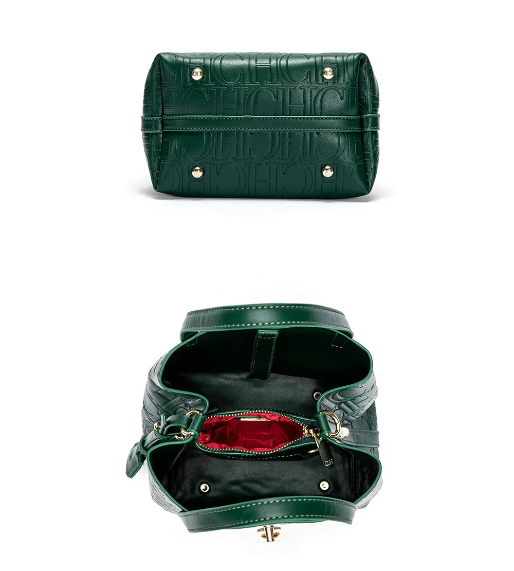 CH Classic Simple Solid Color Women's New Large Capacity Handbag Letter Element Women's Handbag