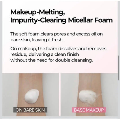 Dr.Melaxin Melting Cleanser - Hypoallergenic Makeup remover with Quick Bubble, Deep Pore Cleansing for all skin type, 150ml