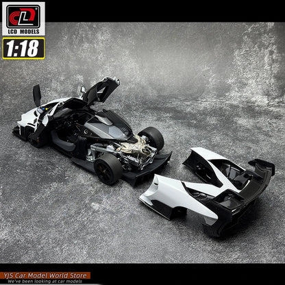 LCD Diecast car model 1:18 McLaren Senna GTR car model metal static display collection