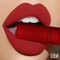 QIBEST Matte Liquid Lipstick Waterproof Lasting Velvet Lip Gloss Tint Tube Nude Pigment Red Black Purple Orange Lipsticks Makeup