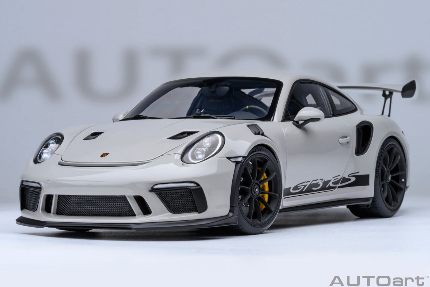 AUTOART 1/18 Scale New Porsche 911 (991.2) GT3 RS Weissach Package Car model Sports car Static collection