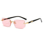 Fashion Punk Square Sunglasses Women Luxury Brand Small Frame Sun Glasses Female Rectangle Metal Mirror Oculos De Sol