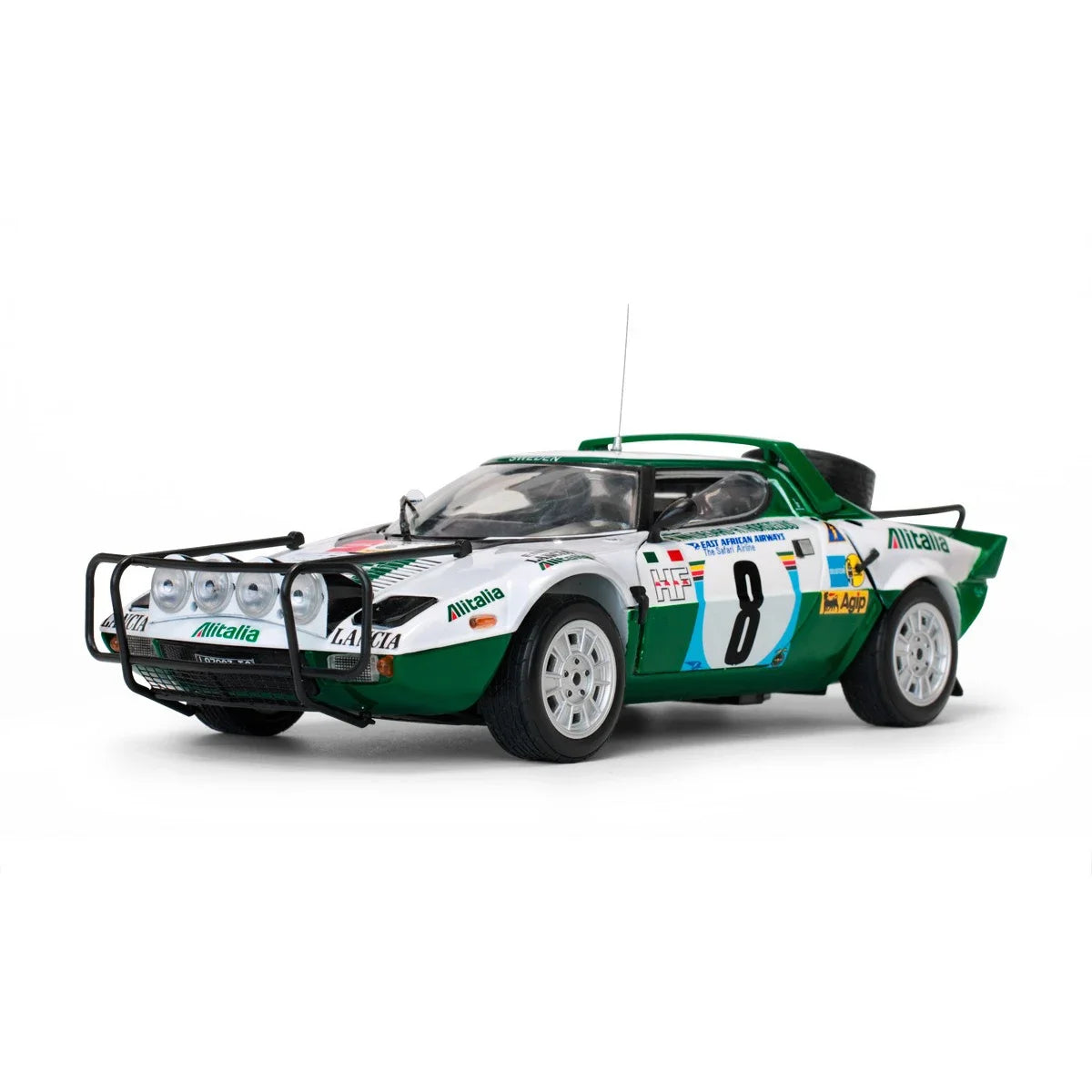 WELLY 1/18 Lancia Stratos HF #8 1975 Rally Car Model