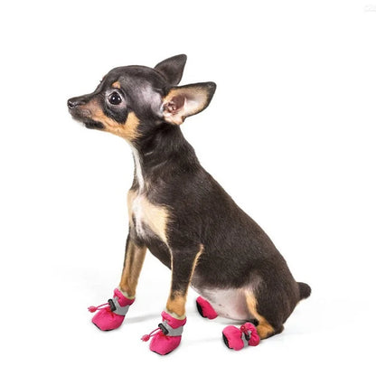 4 PCS set Of Waterproof Pet Dog Shoes, Anti Slip Soft Soled Rain Boots, Kitten Dog Shoes, Puppy Pet Boots, Pet Paw Accessorie