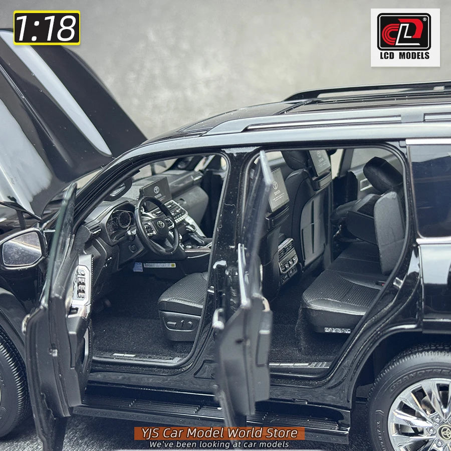 LCD Diecast model 1/18 scale Land Cruiser LC300 ZX SUV Metal car model Static display collection holiday gifts