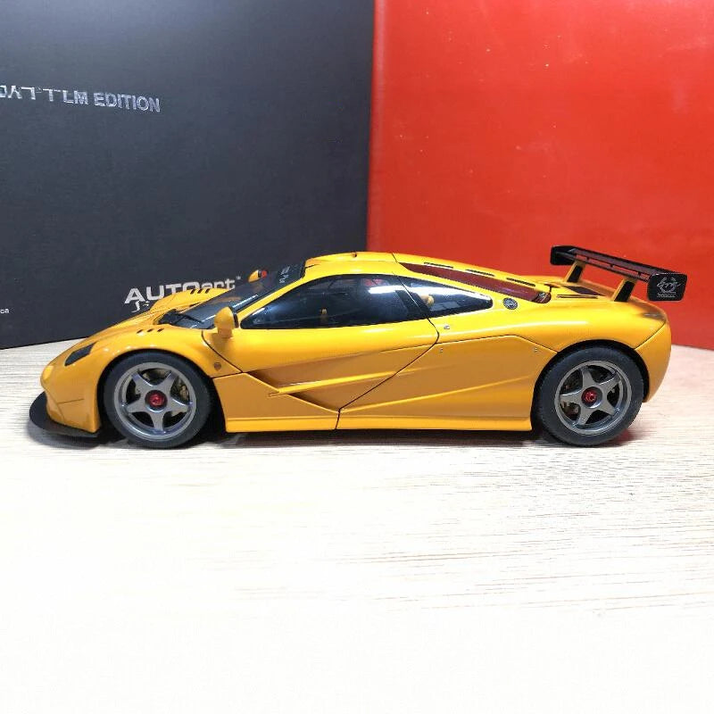 Autoart 1:18 F1 LM GTR Orange Simulation Limited Edition All Open Alloy Metal Static Car Model Toy Gift
