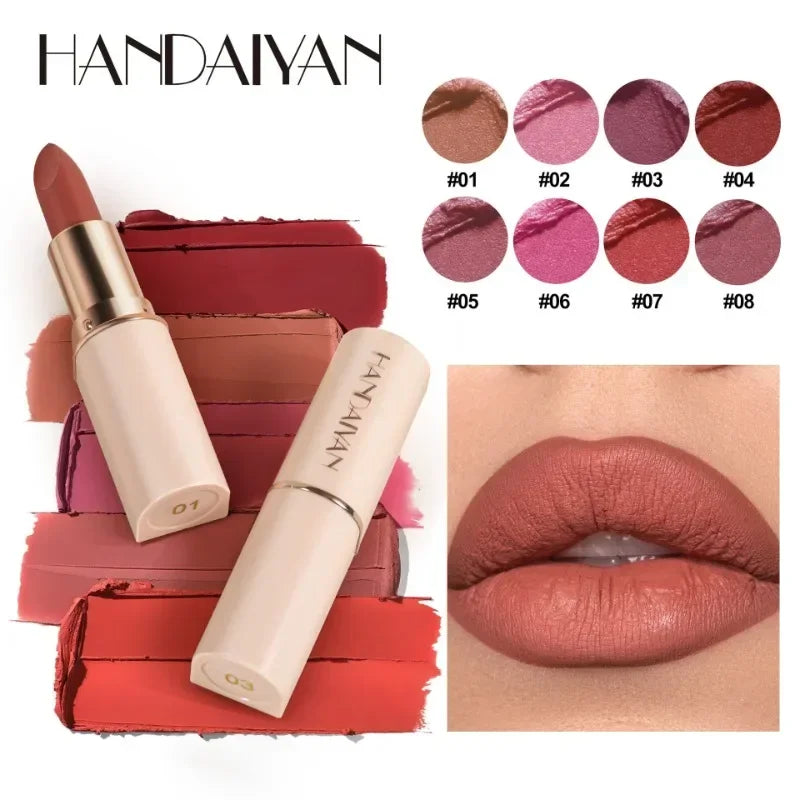 8 Colors Matte Lipstick Waterproof Velvet Nude Sexy Red Lip Gloss Long Lasting Nonstick Not Dry Lip Stain Makeup Matte Lipsticks