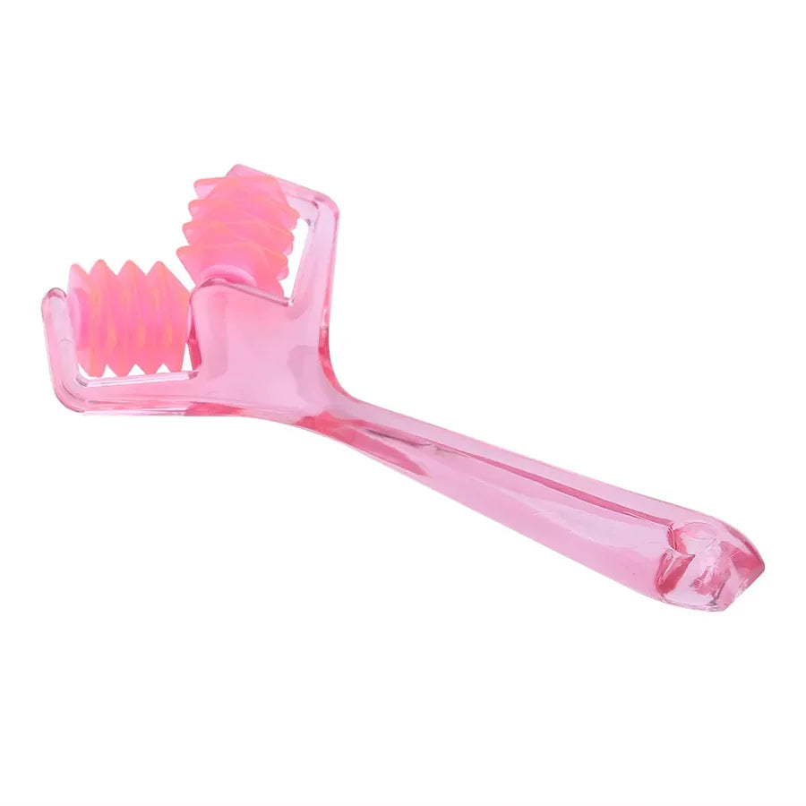 New Pink Roller Massager Facial Massage Face Lifting Body Slimming Muscle Pressure Acupoint Stimulation Body Manual Masssager