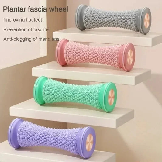 Foot Massager Massage Roller Yoga Massage Ball Plantar Fascia Roller Muscle Relaxation Care Plastic Manual Foot Massager