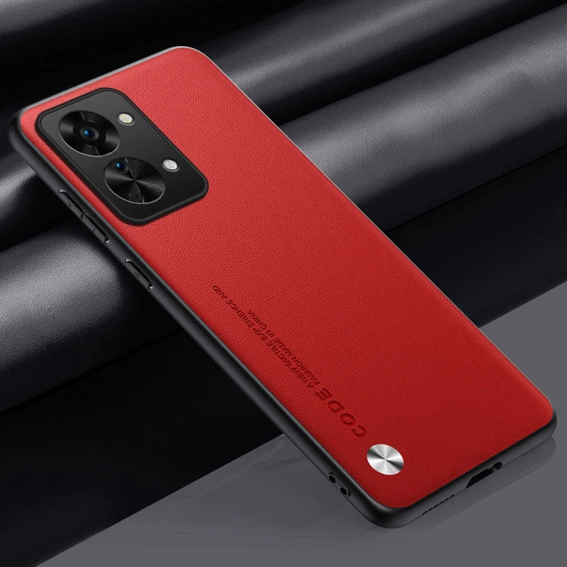Luxury PU Leather Case For OnePlus Nord 2T Back Cover Matte Silicone Full Protection Phone Case For One Plus Nord 2T 5G Nord2T