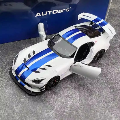 AUTOART New 1/18 scale DODGE VIPER ACR 2017 car model Static display Collection Holiday gift