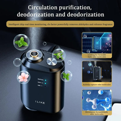 Electric Auto Air Diffuser Aroma Car Air Vent Humidifier Vent Perfume Car Clip Aromatherapy Kit Air Freshener Diffuser