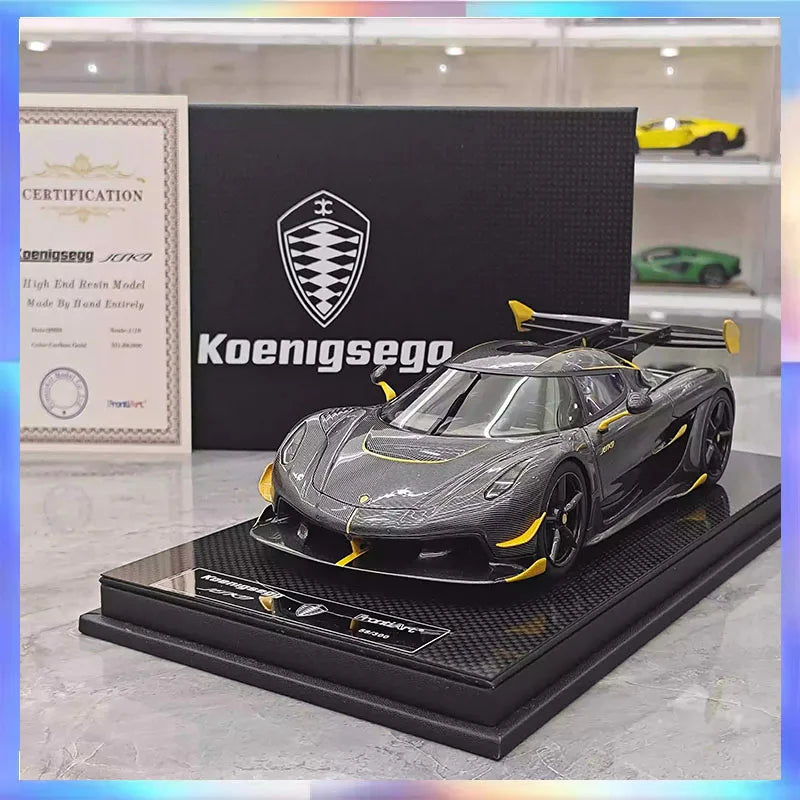 Frontiart Car Model 1/18 Koenigsegg Jesko Car Model Resin Model Limited Edition Cars Model Room Ornament Boy Collection Gift