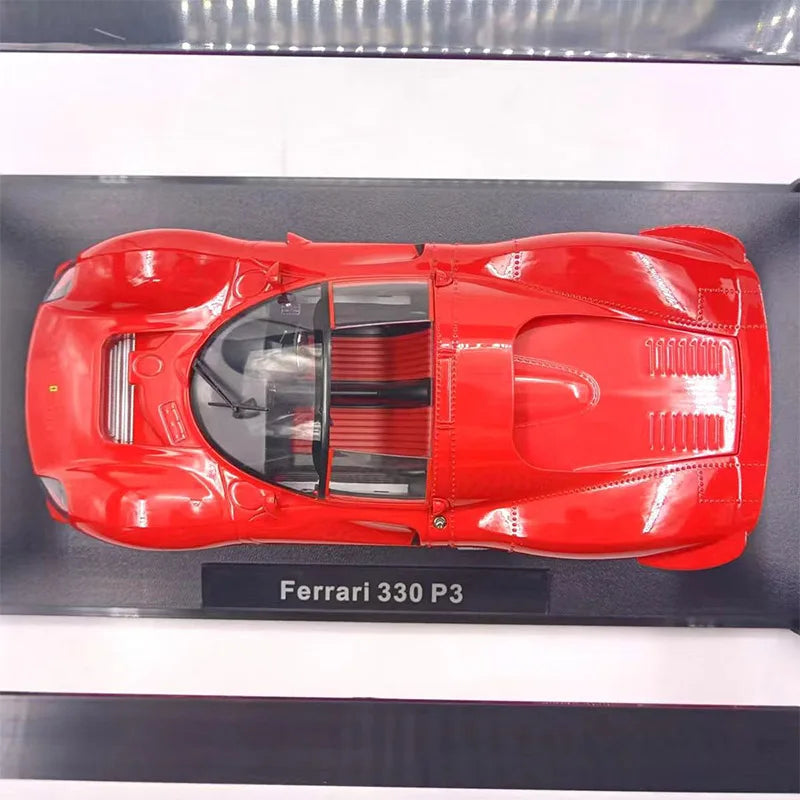 F 330 P3 4.0L V12 Scale1:18 Two-door Coupe Simulation Alloy Car Model Display Collectible Toy Gift Souvenir Decration