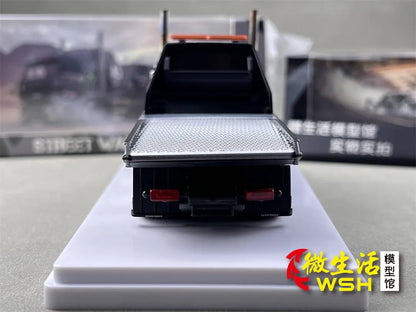 SW 1:64 Ford Mustang Hoonicorn RTR KamaZ Modified Trailer Simulation Static Alloy Car Model Gift Toy.