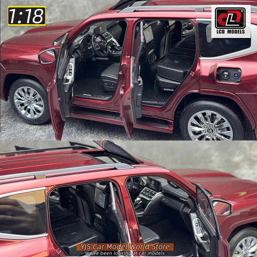 LCD Diecast model 1/18 scale Land Cruiser LC300 ZX SUV Metal car model Static display collection holiday gifts