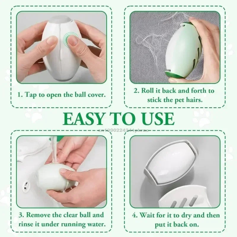 Portable Reusable Lint Roller Ball Washable Gel for Clothes and Pet Hair Removal Needed Compact Design with Ventilation Holes