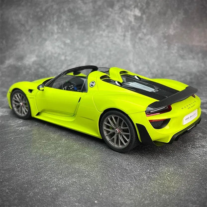 AUTOART car model simulation 1/18 Porsche 918 Car Model alloy room ornament display cars model boy collection christmas gift