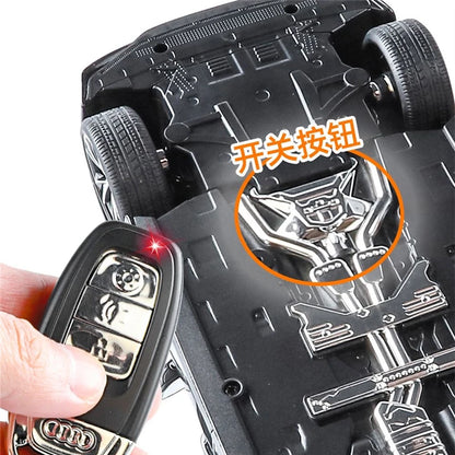 Key Remote Control Version 1:18 AUDI RS7 Alloy Sports Car Model Diecast Metal Racing Vehicle Car Model Sound Light Toy Gift