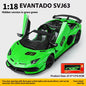Large 1/18 Aventador SVJ Supercar Model Simulation Interior Details Adult Collection Ornaments
