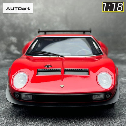 AUTOart 1:18 SCALE  Lamborghini MIURA SVR "JOTA" Car model Static ornament Collect Holiday gift