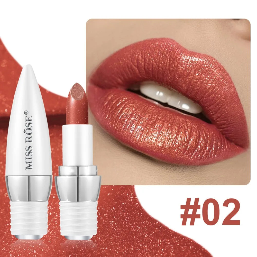 6-Color Matte Moisturizing Lipstick Without Filling Cup Long Hanging Velvet Finish Smooth Matte Lip Color Waterproof