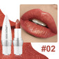 6-Color Matte Moisturizing Lipstick Without Filling Cup Long Hanging Velvet Finish Smooth Matte Lip Color Waterproof