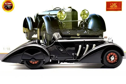 CMC 1:18 SSK The Black Prince 1934 25th Anniversary Simulation Limited Edition All Open Alloy Metal Static Car Model Toy Gift