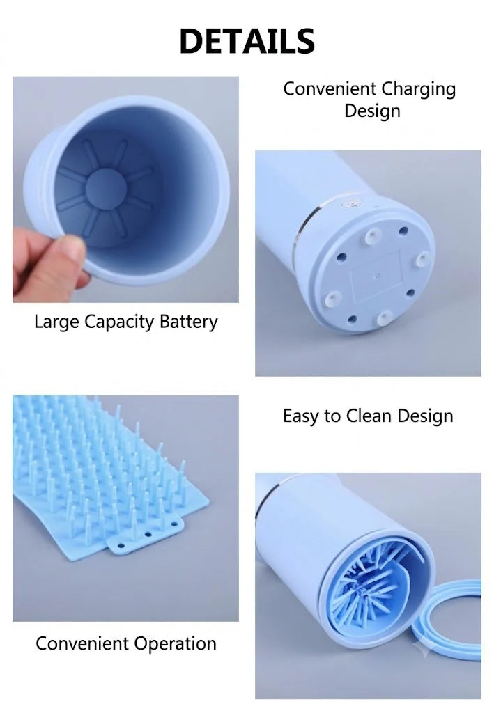 New Pet Foot Washing Machine Household Wash Electric Dog Paw Cleaner for Pet Foot Washing Machine