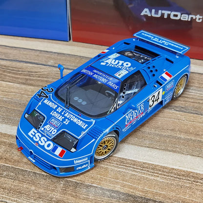 AUTOART Bugatti EB110 24HR Le Mans Racing 1994 #34 1:18 Car model Collection Display gift Static Ornament Collection