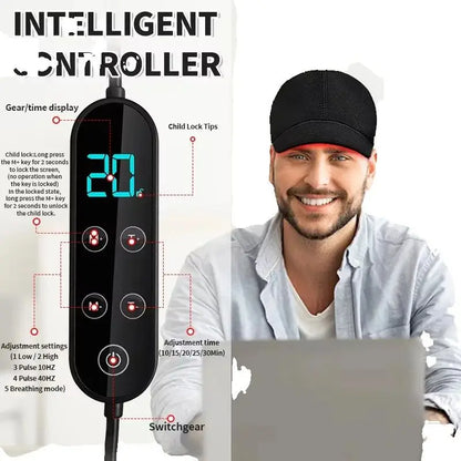 660 850 nm Red Infrared LED Light Hat Hair Regrowth Cap