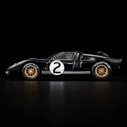 New Hot Wheels RLC Cars Model Ford GT40 MKII 1966 Le Mans Champion Car No. 2 Alloy Car model Kid Collection Toys boys fan Gifts
