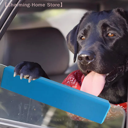 【M】Foam Dog Car Window Cushion, Soft Chin Rest For Comfortable Car Rides, 25cm/9.84in Long,Blue,