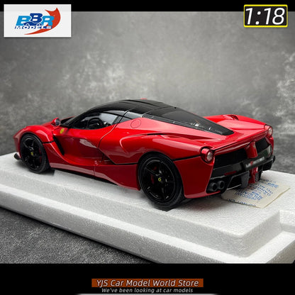BBR MODELS 1/18 LaFerr sports car red metal static display car model collection Diecast model